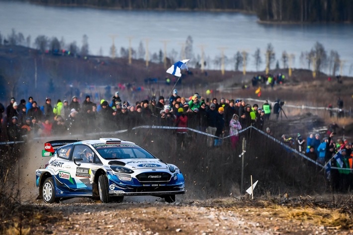 M-Sport Ford belegt bei schwieriger Rallye Schweden die Plätze fünf und acht: Esapekka Lappi/Janne Ferm verpassen Podestplatz um 12,2 Sekunden und lassen sich als Fünftschnellste der