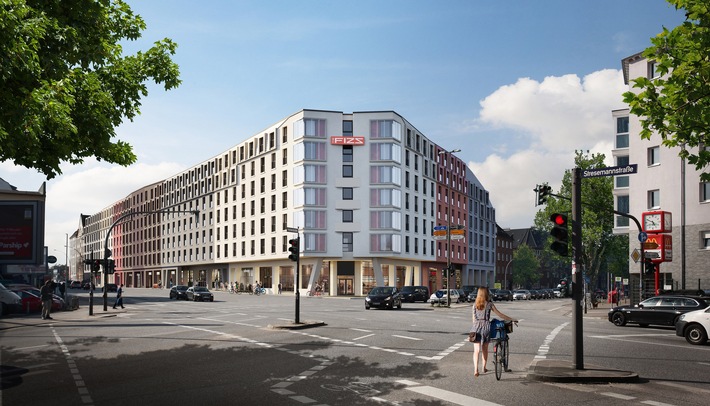 Außenansicht des neuen Wohnquartiers in Hamburg Altona mit 777 Apartments für Auszubildende, Studierende und Berufstätige / Hamburg Altona: Ins neue Stresemannquartier mit 777 Apartments zieht Leben ein / Erste Azubis kommen ab Mitte Februar, Studierende ab März, Gewerbeflächen eröffnen im Sommer. Weiterer Text über ots und www.presseportal.de/nr/141123 / Die Verwendung dieses Bildes ist für redaktionelle Zwecke honorarfrei. Veröffentlichung bitte unter Quellenangabe: