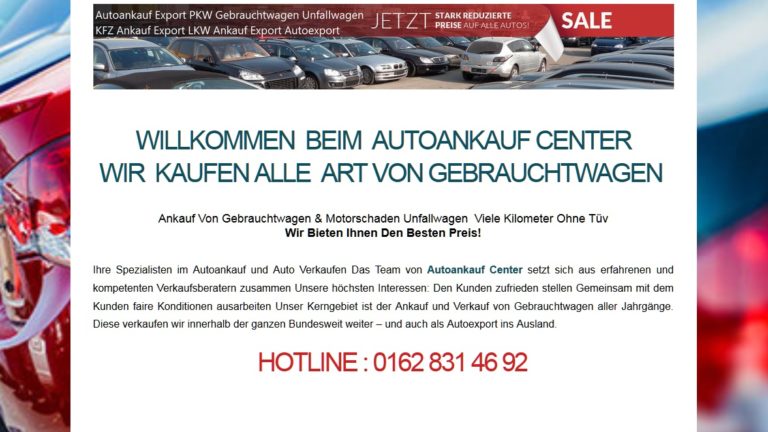 Autoankauf Soest | Verkaufen Sie Ihr Auto in Soest schnell und einfach.