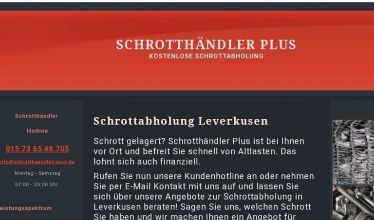 Schrotthandel, Schrottabholung Hamm und Entsorgung