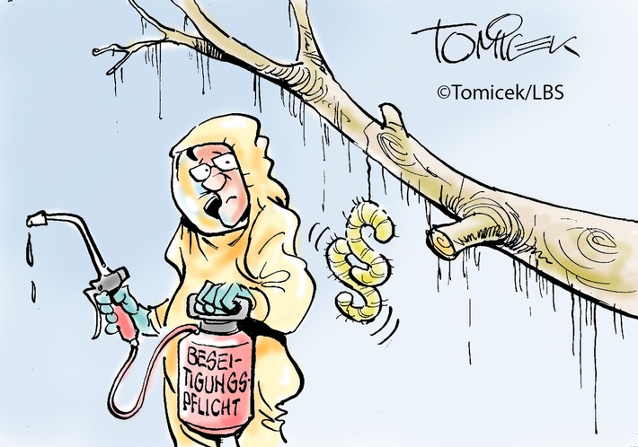 Gefährliche Insekten / Grundstückseigentümer musste Eichenprozessionsspinner beseitigen / Grundstückseigentümer musste Eichenprozessionsspinner beseitigen / Wenn ein Grundstück von den Raupen des Eichenprozessionsspinners befallen wird, sieht das extrem beängstigend und bedrohlich aus. Tausende der Tiere siedeln sich in solchen Fällen auf Bäumen oder Hauswänden an. Nachdem die Verbreitung der Insekten verhindert werden soll, müssen solche sogenannte Gespinstnester wegen der damit verbundenen Gesundheitsgefahr für Anwohner und Passanten tunlichst entfernt werden. Die Brennhaare der Raupen können bei Kontakt zu Ausschlägen, Husten und sogar zu Asthma führen. Die Behörden können nach Information des Infodienstes Recht und Steuern der LBS den Eigentümer des Anwesens zur Beseitigung der Nester durch eine Fachfirma verpflichten - zumindest dann, wenn eine Absperrung des betroffenen Baumes nicht möglich ist. Die Ausgaben dafür muss der Grundstücksbesitzer selbst tragen und kann sie nicht der öffentlichen Hand in Rechnung stellen.
(Verwaltungsgerichtshof München, Aktenzeichen 10 CS 19.684) Weiterer Text über ots und www.presseportal.de/nr/35604 / Die Verwendung dieses Bildes ist für redaktionelle Zwecke honorarfrei. Veröffentlichung bitte unter Quellenangabe: