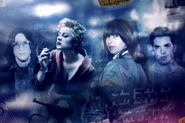 Ihre Namen sind mit Verbrechen verbunden, die Kriminalgeschichte schrieben: Ulrich Schmücker, Rosemarie Nitribitt, Marianne Bachmeier, Jürgen Bartsch. Nutzung des Bildes nur in Verbindung mit der Sendung inkl. Social Media / Weiterer Text über ots und www.presseportal.de/nr/7840 / Die Verwendung dieses Bildes ist für redaktionelle Zwecke honorarfrei. Veröffentlichung bitte unter Quellenangabe: