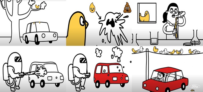 Wer sein Auto gelegentlich unter Bäumen oder Straßenlaternen parkt, hat sich garantiert schon über Vogelkot auf dem Lack geärgert. Dabei handelt es sich um eine mitunter recht hartnäckige und durchaus aggressive Verschmutzung. Die Ausscheidungen können der Fahrzeug-Lackierung im schlimmsten Fall sogar ernsthaft zusetzen. Glücklicherweise werden Ford-Fahrzeuge auch auf genau diese Eventualität getestet - mit Hilfe von künstlichem Vogelkot, der im Labor entwickelt wurde. Die Säuren des synthetischen Materials bilden die unterschiedlichen Rückstände der meisten europäischen Vogelarten ab. Auf speziell vorbereiteten Prüfplatten wird der künstliche Vogelkot bei 40, 50 und 60 Grad Celsius in einem Ofen erhitzt, um die Lackoberflächen an ihre Grenzen zu bringen. Darüber hinaus werden die Lacke weiteren anspruchsvollen Tests unterzogen. So werden unter anderem Phosphorsäure, Seifenlauge und synthetische Pollen auf Prüfplatten aufgetragen, bevor diese eine halbe Stunde lang hohen Temperaturen von bis zu 80 Grad Celsius ausgesetzt werden. / Künstlicher Vogelkot: Ford optimiert Fahrzeug-Lackierungen unter realitätsnahen Bedingungen / Weiterer Text über ots und www.presseportal.de/nr/6955 / Die Verwendung dieses Bildes ist für redaktionelle Zwecke honorarfrei. Veröffentlichung bitte unter Quellenangabe: