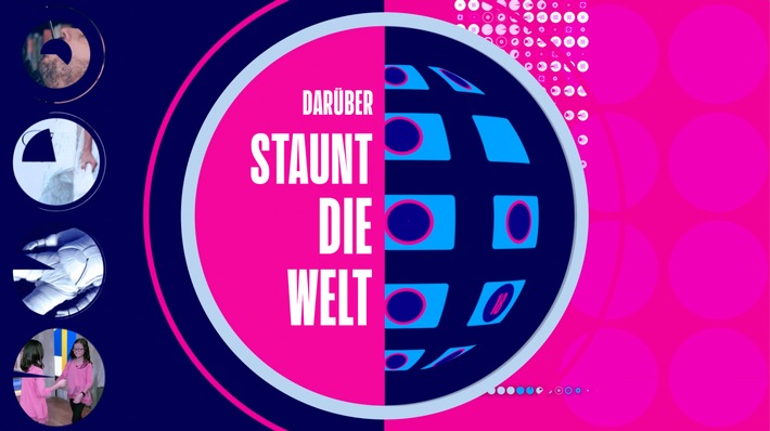 »Darüber ... die Welt«: ProSieben startet eine neue Rankingshow-Reihe Titel: Darüber staunt die Welt - Die spektakulärsten TV-Momente;
Staffel: 01;
Folge: 01;
Ausstrahlung: 09.06.2020
Copyright: ProSieben
Fotograf: ProSieben
Bildredakteur: Celine Potsch
Rechtehinweis: Dieses Bild darf bis eine Woche nach Ausstrahlung honorarfrei fuer redaktionelle Zwecke und nur im Rahmen der Programmankuendigung verwendet werden. Spaetere Veroeffentlichungen sind nur nach Ruecksprache und ausdruecklicher Genehmigung der ProSiebenSat1 TV Deutschland GmbH moeglich. Nicht fuer EPG! Verwendung nur mit vollstaendigem Copyrightvermerk. Das Foto darf nicht veraendert, bearbeitet und nur im Ganzen verwendet werden. Es darf nicht archiviert werden. Es darf nicht an Dritte weitergeleitet werden. Aneinanderreihung/Zusammenlegung/Kopplung von Bildern zum Zweck der Erstellung von Slide-Shows o.ae. nicht gestattet; Verbindung/Einfuegen/Anfuegen von Werbung nicht gestattet. Bei Fragen: foto@prosiebensat1.com
Voraussetzung für die Verwendung dieser Programmdaten ist die Zustimmung zu den Allgemeinen Geschaeftsbedingungen der Presselounges der Sender der ProSiebenSat.1 Media SE.; Darüber staunt die Welt - Die spektakulärsten TV-Momente, Staffel 01 Folge 01, Foto: ProSieben Weiterer Text über ots und www.presseportal.de/nr/25171 / Die Verwendung dieses Bildes ist für redaktionelle Zwecke honorarfrei. Veröffentlichung bitte unter Quellenangabe: