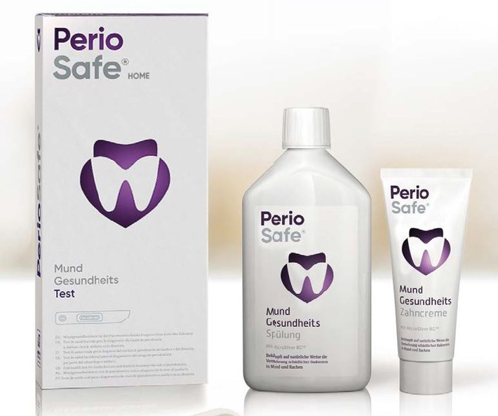 PerioSafe Mundgesundheitstest und Mundpflege mit Mikrosilber. Weiterer Text über ots und www.presseportal.de/nr/143684 / Die Verwendung dieses Bildes ist für redaktionelle Zwecke honorarfrei. Veröffentlichung bitte unter Quellenangabe: