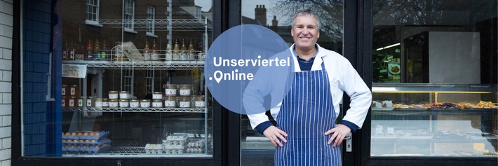 UnserViertel.online: LinkedIn und GoDaddy bringen Kleinhändler ins Internet. Weiterer Text über ots und www.presseportal.de/nr/64022 / Die Verwendung dieses Bildes ist für redaktionelle Zwecke honorarfrei. Veröffentlichung bitte unter Quellenangabe: