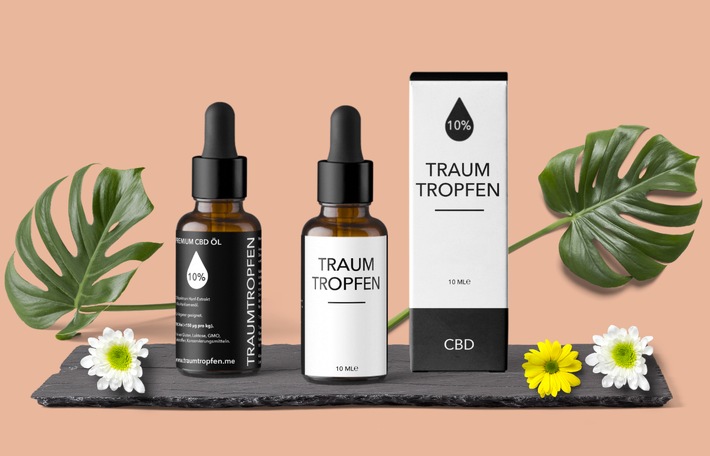 TRAUMTROPFEN Premium CBD Produkte aus Berlin. Weiterer Text über ots und www.presseportal.de/nr/144329 / Die Verwendung dieses Bildes ist für redaktionelle Zwecke honorarfrei. Veröffentlichung bitte unter Quellenangabe: