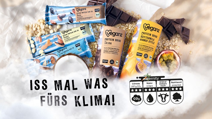 Veganz Proteine. Weiterer Text über ots und www.presseportal.de/nr/137749 / Die Verwendung dieses Bildes ist für redaktionelle Zwecke honorarfrei. Veröffentlichung bitte unter Quellenangabe: