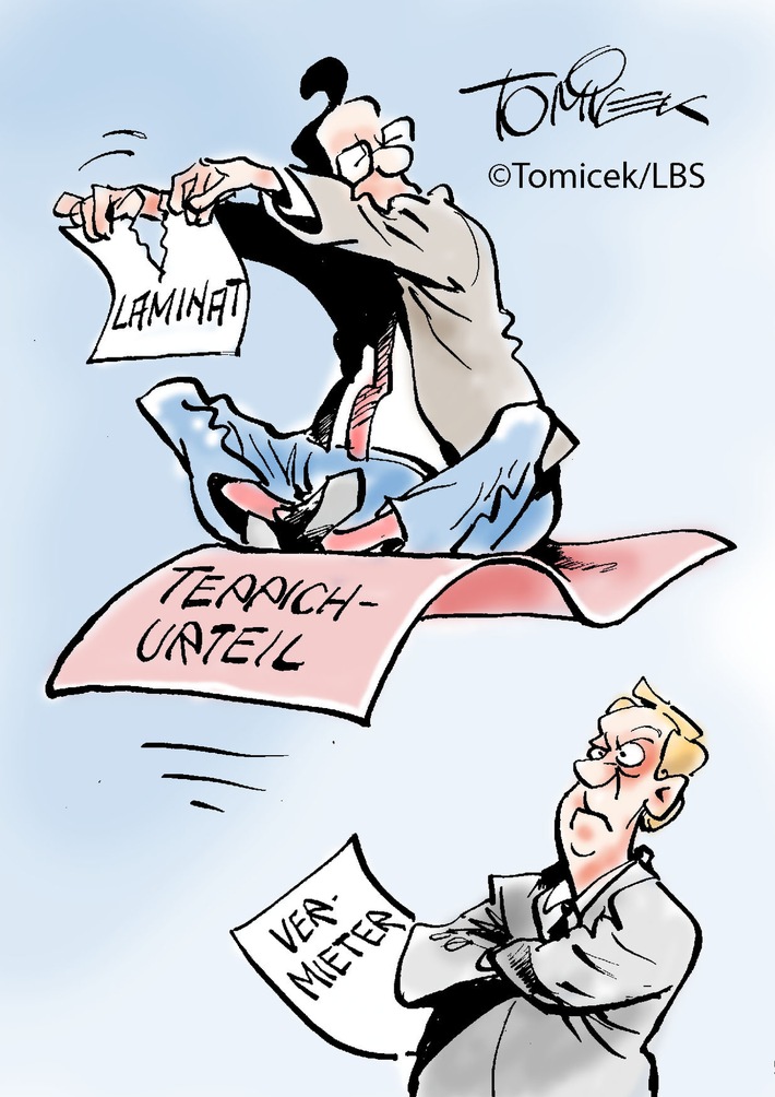 Vermieterin durfte bei Austausch keinen anderen Bodenbelag wählen / Wenn der abgenutzte Bodenbelag in einer Mietwohnung ausgetauscht werden soll, dann kann sich der Eigentümer nicht ohne weiteres für ein anderes als das bisher verwendete Material entscheiden. Er muss nach Auskunft des Infodienstes Recht und Steuern der LBS Rücksprache mit den Mietern halten.
(Landgericht Stuttgart, Aktenzeichen 13 S 154/14) Der Fall: Der Teppichboden einer vermieteten Wohnung - in Flur, Schlaf-, Wohn- und Kinderzimmer - war bereits über 17 Jahre alt und nicht mehr besonders ansehnlich. Er musste allmählich ersetzt werden. Darüber waren sich beide Parteien einig. Allerdings gab es Meinungsunterschiede in der Frage, wie denn der neue Bodenbelag beschaffen sein sollte. Der Eigentümer hätte einen Laminatboden bevorzugt, die Mieterin bestand erneut auf einem Teppichboden. Weil sich die Beteiligten nicht einigen konnten, mussten sich zwei Gerichtsinstanzen damit befassen. Das Urteil: Eine Kammer des Landgerichts Stuttgart schlug sich auf die Seite der Mieterin. Bei der Beseitigung von Mängeln sei der Vermieter verpflichtet, möglichst den ursprünglichen Zustand der Mietsache wiederherzustellen. Der Wechsel von Teppich zu Laminat stelle »eine wesentliche Abweichung vom bisherigen Zustand« dar, hieà es in der Urteilsbegründung. Das subjektive Wohngefühl verändere sich dadurch, weswegen die Mieterin ein berechtigtes Interesse an dieser Frage habe und in die Ent¬scheidung einbezogen werden müsse. Weiterer Text über ots und www.presseportal.de/nr/35604 / Die Verwendung dieses Bildes ist für redaktionelle Zwecke honorarfrei. Veröffentlichung bitte unter Quellenangabe: