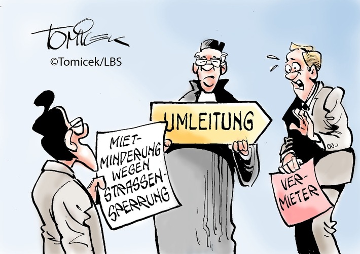 Eine Gaststätte musste erheblich um ihre Geschäfte bangen. Wenn eine Landstraße, die zu einem Ausflugslokal führt, gesperrt wird, dann kann das einen Mangel darstellen und zu einer Minderung der Miete berechtigen. Die Erreichbarkeit sei Grundlage der Attraktivität einer derartigen Wirtschaft, entschied die Justiz nach Information des Infodienst Recht und Steuern der LBS. Weiterer Text über ots und www.presseportal.de/nr/35604 / Die Verwendung dieses Bildes ist für redaktionelle Zwecke honorarfrei. Veröffentlichung bitte unter Quellenangabe: