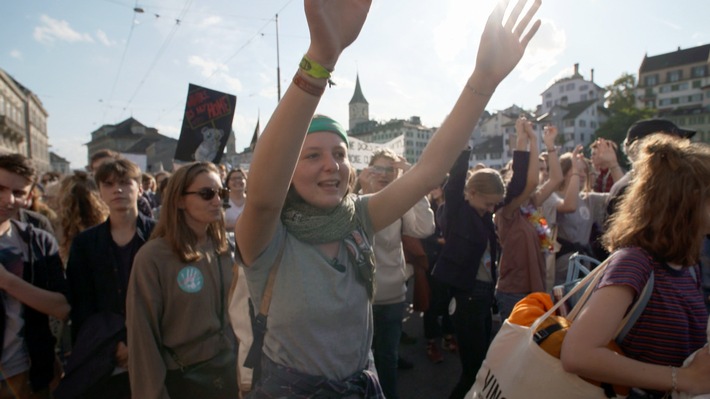 Klimastreik-Aktivistin Chiappori / Nutzung des Bildes nur in Verbindung mit der Sendung / kein Social Media Weiterer Text über ots und www.presseportal.de/nr/6348 / Die Verwendung dieses Bildes ist für redaktionelle Zwecke honorarfrei. Veröffentlichung bitte unter Quellenangabe: