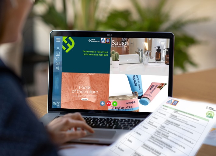 Aufgenommen ins ALDI Förderprogramm: Die drei Startups Mushlabs, Oceanfruit und Sause haben die Jury überzeugt. Weiterer Text über ots und www.presseportal.de/nr/112096 / Die Verwendung dieses Bildes ist für redaktionelle Zwecke honorarfrei. Veröffentlichung bitte unter Quellenangabe: