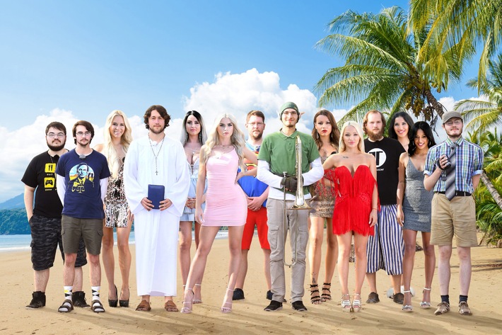 Von digitalen Schoenheiten zu realen Beautys.
Die Nerds rufen zur Partnerwahl bei »Beauty & The Nerd« am Donnerstag auf ProSieben Elfenkostuem oder Superman-Shirt? Weißes Gewand oder Sandalen und Socken? In der ersten Folge von »Beauty & The Nerd«, am Donnerstag, 4. Juni, um 20:15 Uhr auf ProSieben gehen die Beautys und Nerds auf Partnersuche. Dabei haben die Damen die Qual der Wahl. »Ich habe echt Angst, was da jetzt kommt.« Beauty Victoria (22) rechnet mit dem Schlimmsten. Und auch die Nerds wissen, dass ihnen eine krasse Konfrontation bevorsteht. »Blond werden wahrscheinlich die meisten sein«, stellt sich Sven L. (24) vor, »und selbstverliebt.« Titel: Beauty and the Nerd;
Staffel: 2;
Folge: 1;
Person: Flamur; Sven L.; Annabel; Sven K.; Karina; Kim; Julien; Elias; Victoria; Emmy; Dion; Selina; Malin; Illya;
Copyright: ProSieben/Kay Kirchwitz/Simon Dannhauer;
Fotograf: Kay Kirchwitz;
Bildredakteur: Jasmina Weiss;
Dateiname: 1991179.JPG;
Rechtehinweis: Dieses Bild darf bis eine Woche nach Ausstrahlung honorarfrei fuer redaktionelle Zwecke und nur im Rahmen der Programmankuendigung verwendet werden. Spaetere Veroeffentlichungen sind nur nach Ruecksprache und ausdruecklicher Genehmigung der ProSiebenSat1 TV Deutschland GmbH moeglich. Nicht fuer EPG! Verwendung nur mit vollstaendigem Copyrightvermerk. Das Foto darf nicht veraendert, bearbeitet und nur im Ganzen verwendet werden. Es darf nicht archiviert werden. Es darf nicht an Dritte weitergeleitet werden. Bei Fragen: foto@prosiebensat1.com Voraussetzung fuer die Verwendung dieser Programmdaten ist die Zustimmung zu den Allgemeinen Geschaeftsbedingungen der Presselounges der Sender der ProSiebenSat.1 Media SE. Weiterer Text über ots und www.presseportal.de/nr/25171 / Die Verwendung dieses Bildes ist für redaktionelle Zwecke honorarfrei. Veröffentlichung bitte unter Quellenangabe: