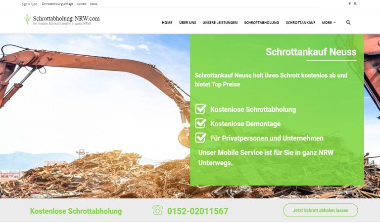 Schrottabholung Dormagen ist es einfach, Metallschrott loszuwerden