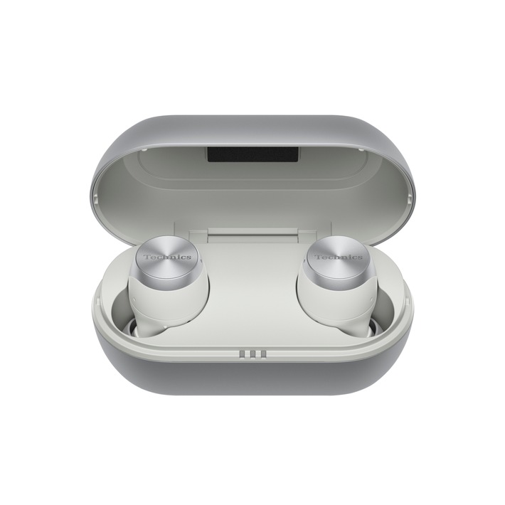 Technics True Wireless Kopfhörer EAH-AZ70W. Weiterer Text über ots und www.presseportal.de/nr/14151 / Die Verwendung dieses Bildes ist für redaktionelle Zwecke honorarfrei. Veröffentlichung bitte unter Quellenangabe:
