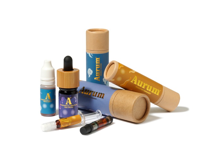Produktübersicht der CBD Produkte von Aurum Care. Weiterer Text über ots und www.presseportal.de/nr/146047 / Die Verwendung dieses Bildes ist für redaktionelle Zwecke honorarfrei. Veröffentlichung bitte unter Quellenangabe: