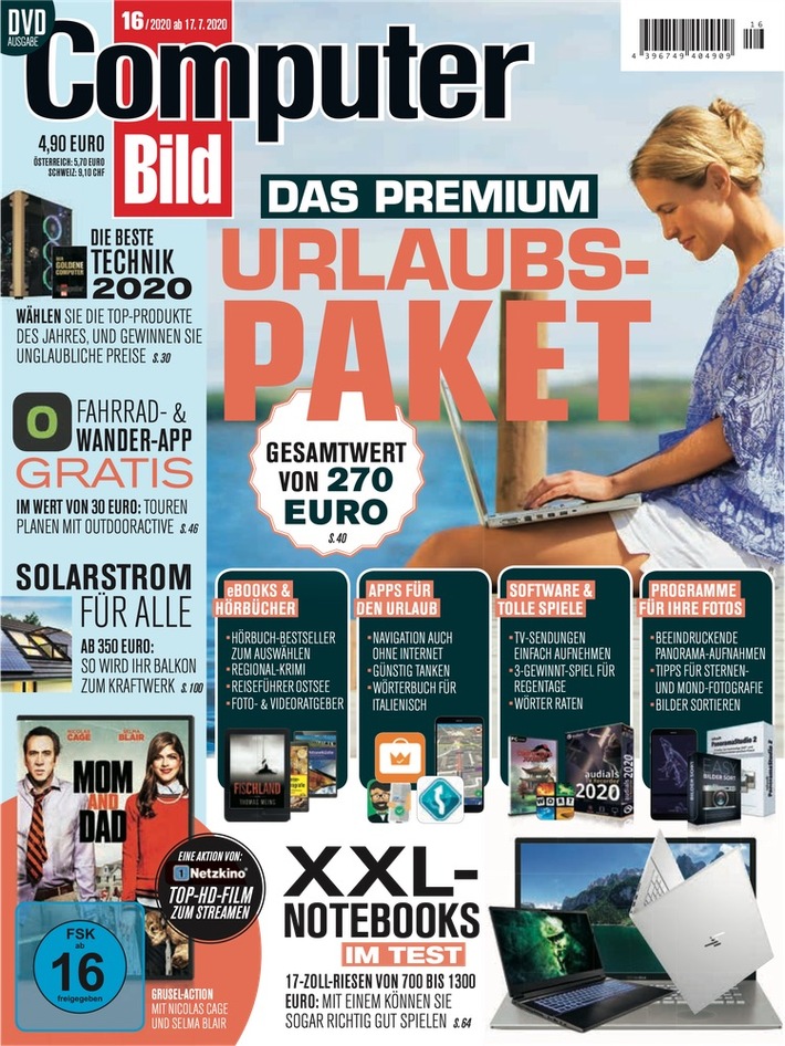 COMPUTER BILD-Ausgabe 16/2020. Weiterer Text über ots und www.presseportal.de/nr/51005 / Die Verwendung dieses Bildes ist für redaktionelle Zwecke honorarfrei. Veröffentlichung bitte unter Quellenangabe: