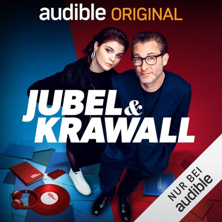 JUBEL & KRAWALL - Der neue Audible Original Podcast von Sophie Passmann und Matthias Kalle / Sophie Passmann und Matthias Kalle stellen sich den wichtigen Fragen der heutigen Popkultur. Den unterhaltsamen Podcast gibt es nur bei Audible zum Download. Weiterer Text über ots und www.presseportal.de/nr/56459 / Die Verwendung dieses Bildes ist für redaktionelle Zwecke honorarfrei. Veröffentlichung bitte unter Quellenangabe: