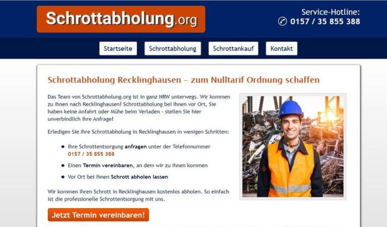 Schrottabholung Dortmund: kompetent, schnell und kundenorientiert