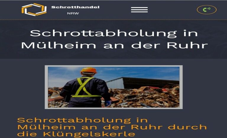 Schrottabholung Ratingen Entsorgung über einen professionellen Schrotthändler