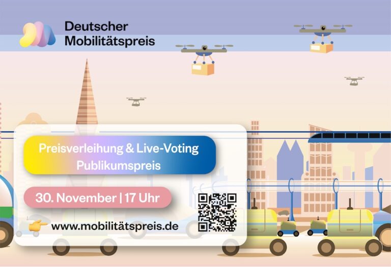 Deutscher Mobilitätspreis 2023: Vorstellung der Spitzenprojekte